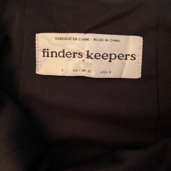 Finders Keepers Lines Mini Dress Black - Picture 12 of 13